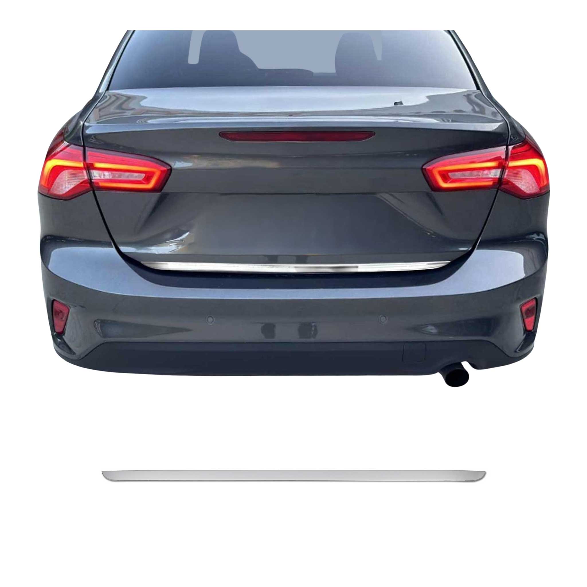 Garniture de Hayon Coffre pour Ford Focus IV 2018-2021 acier inox