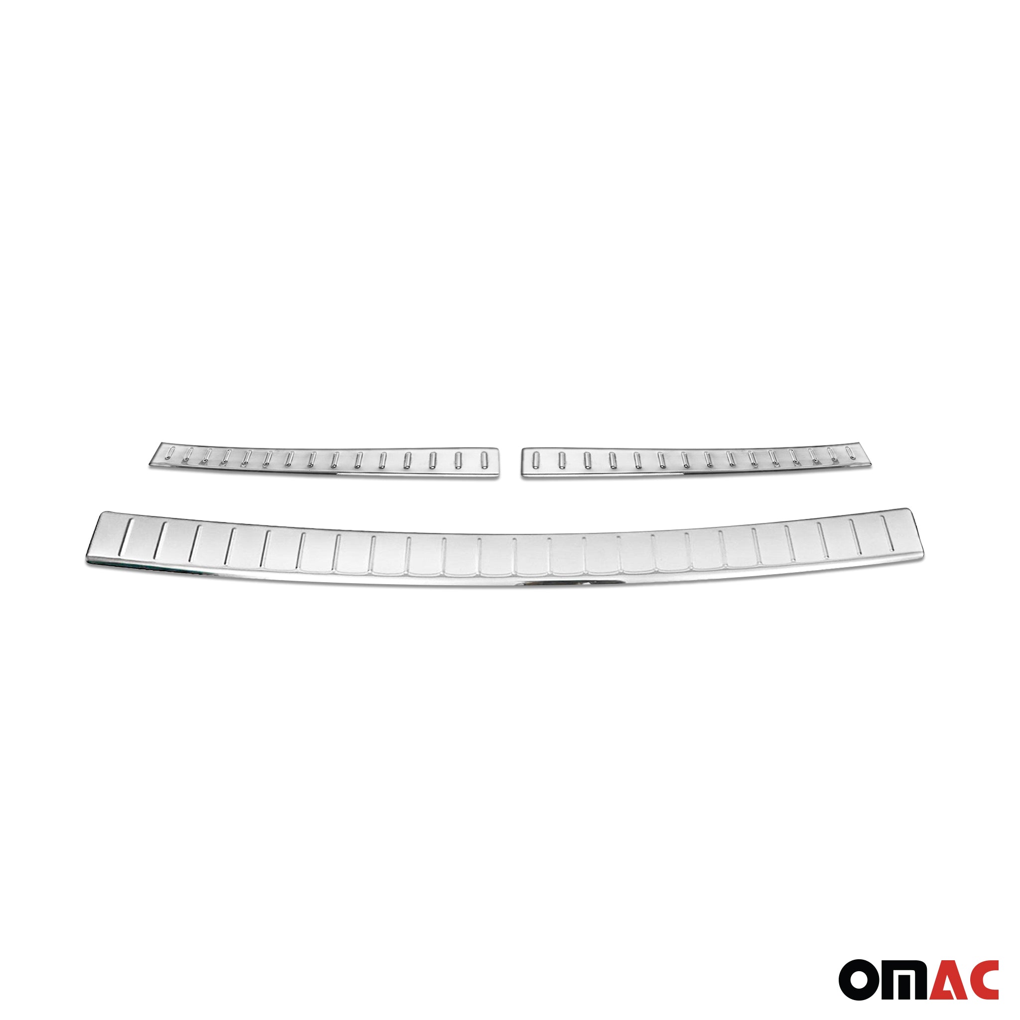 Kit Protection de Pare-Chocs arrière pour Opel Crossland X 2017-21 Brillant inox