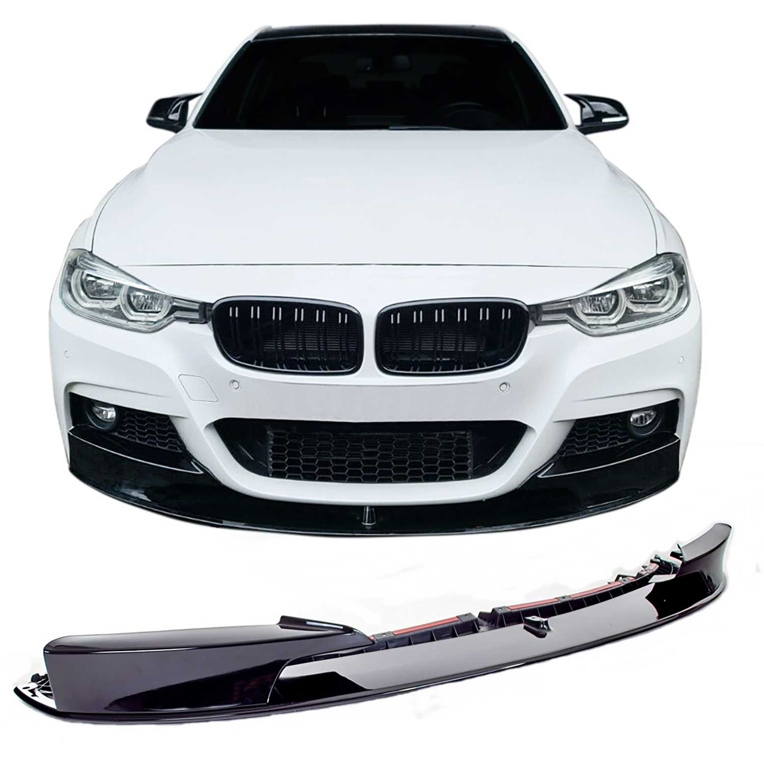 JOM Pack M Lèvre de spoiler avant pour BMW Series 3 F30 F31 2011-2019 1x