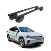 Barres de toit Transversales pour VW ID.4 2020-2023 Aluminium Noir ABE
