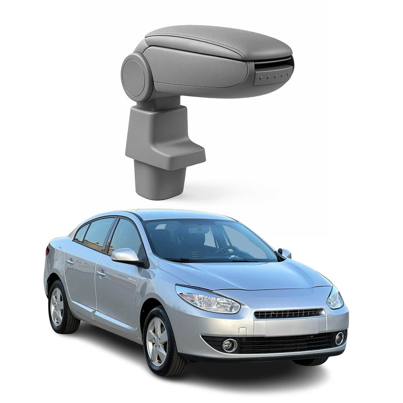 Accoudoir pour Renault Fluence Berline 2009-2015 Vinyl Abs Gris