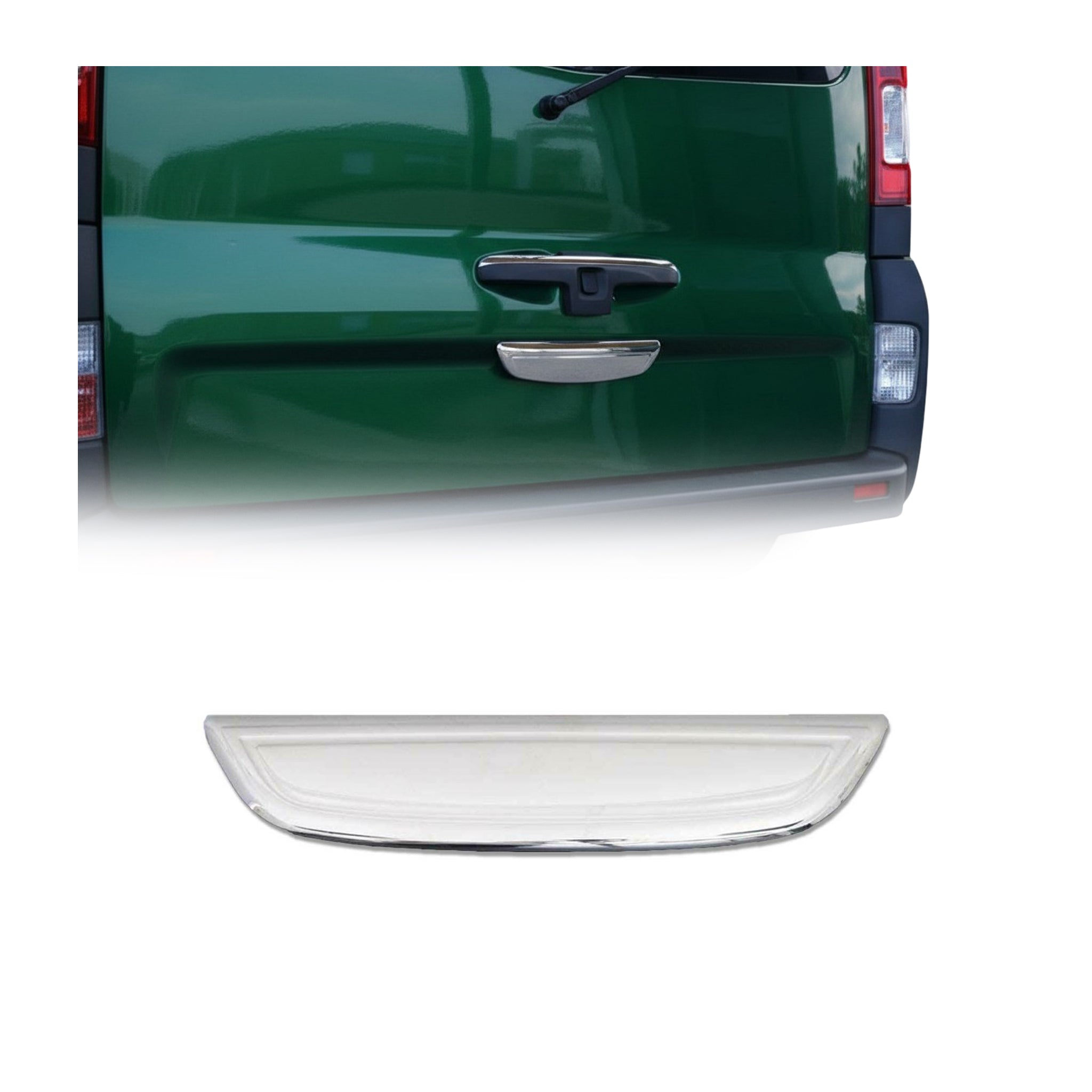 Garniture de Hayon Coffre pour Renault Trafic II 2001-2014 acier inox