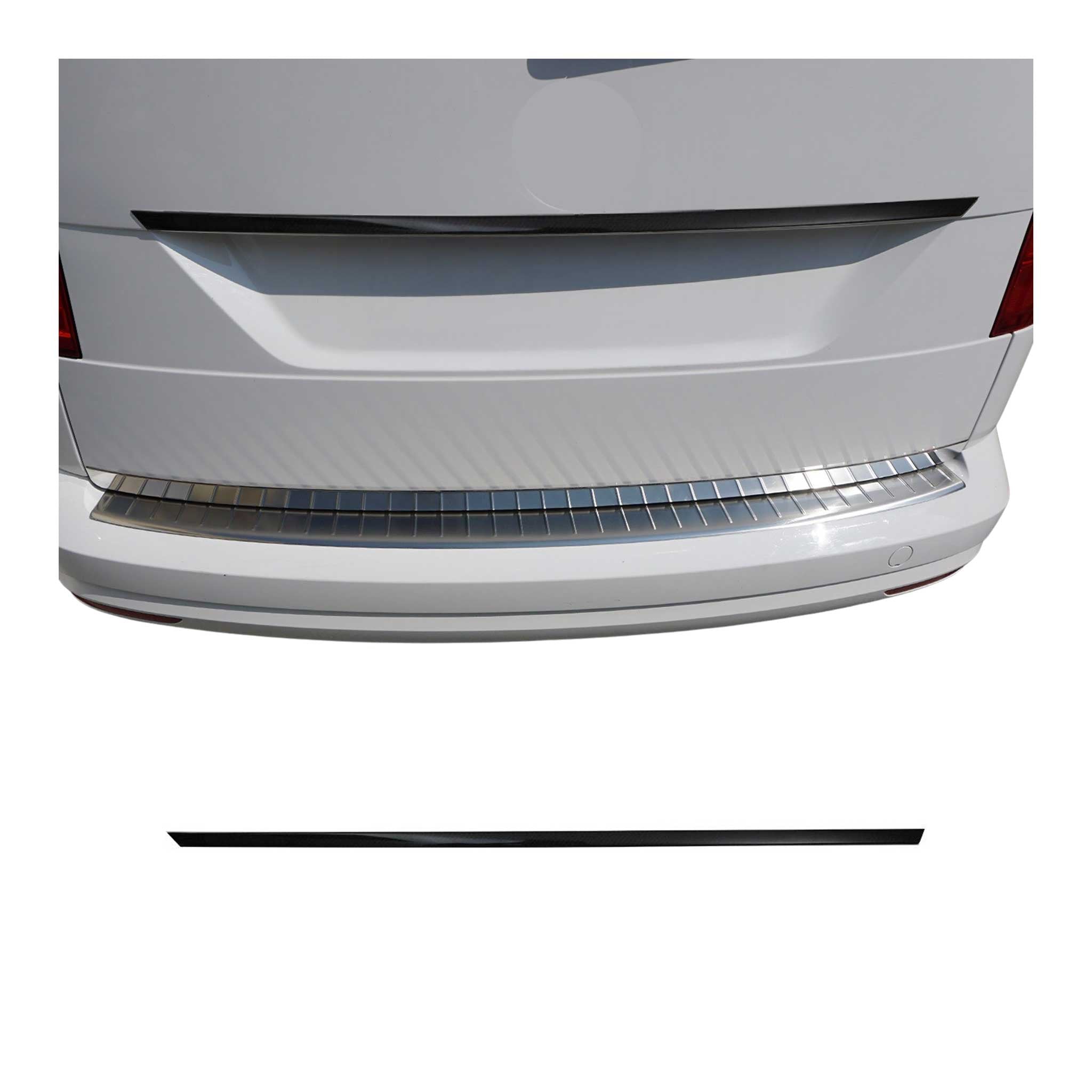 Garniture de Hayon Coffre pour VW Caddy IV 2015-2020 Carbone