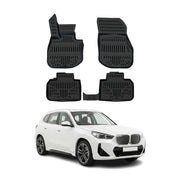 Tapis de sol pour BMW IX1 U11 2022-2027 EV Noir 3D en TPE 4Pcs