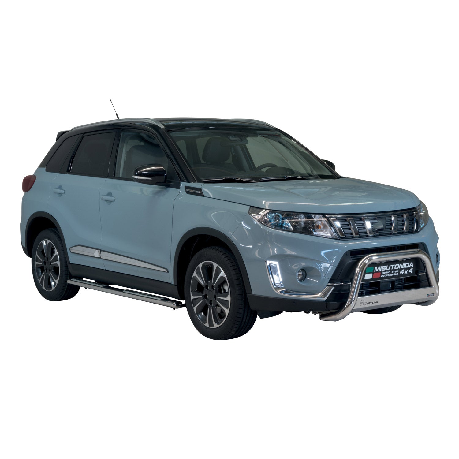 Pare-buffle Avant pour Suzuki Vitara 2019-2026 63 mm en Acier Gris