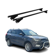 Tiger Barres de toit transversales pour Ssangyong XLV 2016-2021 Noir