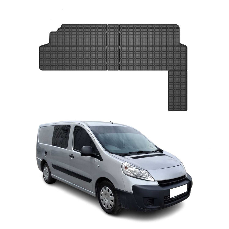 Tapis de Sol pour Peugeot Expert II 2006-2016 OMAC Caoutchouc Noir
