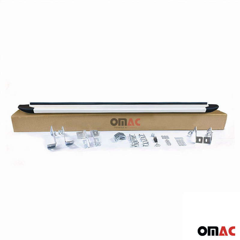 Marchepieds Latéraux pour Opel Vivaro C 2019-2025 Aluminium Argent L1 Court 2Pcs