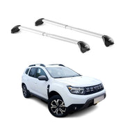 Barres de Toit transversales pour Dacia Duster mk3 2024-2026 Aluminium Argent 2x