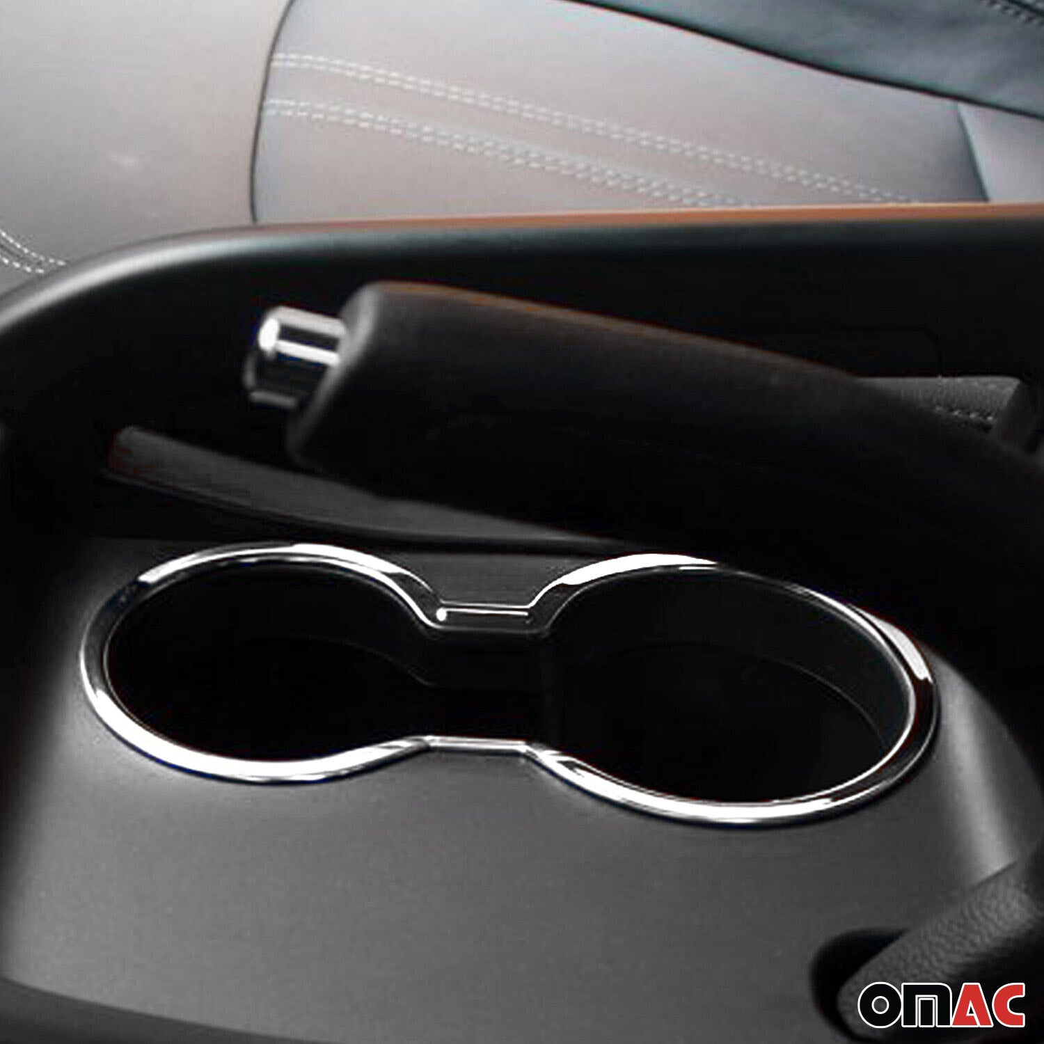 Cadre porte-gobelet pour Kia Sportage 2010-2015 acier inox chromé