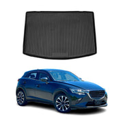 OMAC Tapis De Coffre pour Mazda CX-3 2015-2023 en caoutchouc Noir