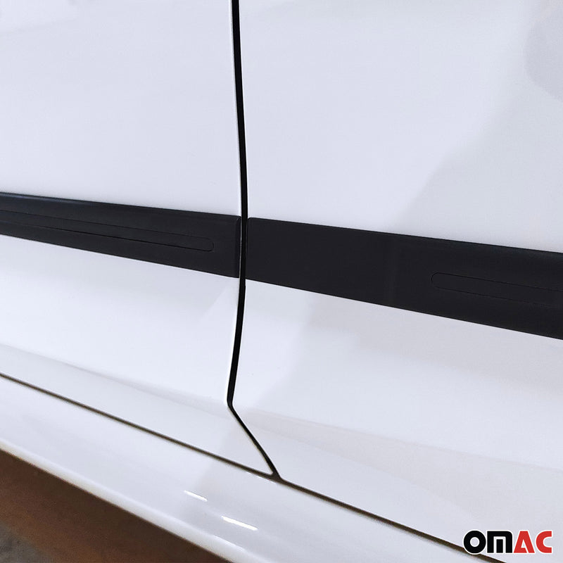 Garniture baguette de porte latérale pour Skoda Karoq 2017-2025 Mat Noir 4Pcs