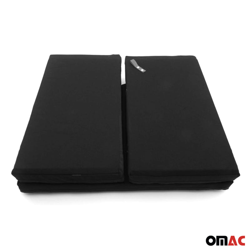Matelas de Camping Pliable pour Renault Trafic X83 2001-2004 en Polyester Noir