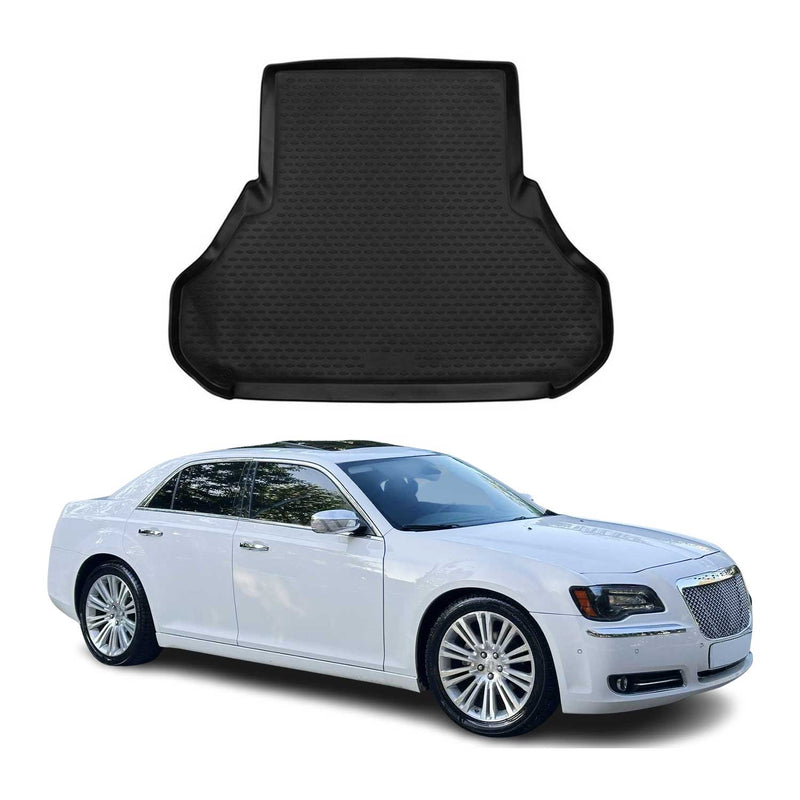 Tapis de Coffre pour Chrysler 300C SD 2011-2018 en caoutchouc TPE 3D Noir 1Pcs