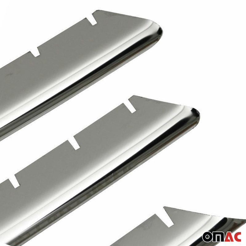 Grille de Calendre pour Renault Megane 2002-2006 6 PCS Acier Inox Chromé