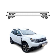 Barres de Toit transversales pour Dacia Duster mk3 2024-26 Aluminium Argent 2Pcs