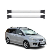 Barres de Toit transversales pour Mazda 5 2005-2010 Aluminium Argent 2Pcs