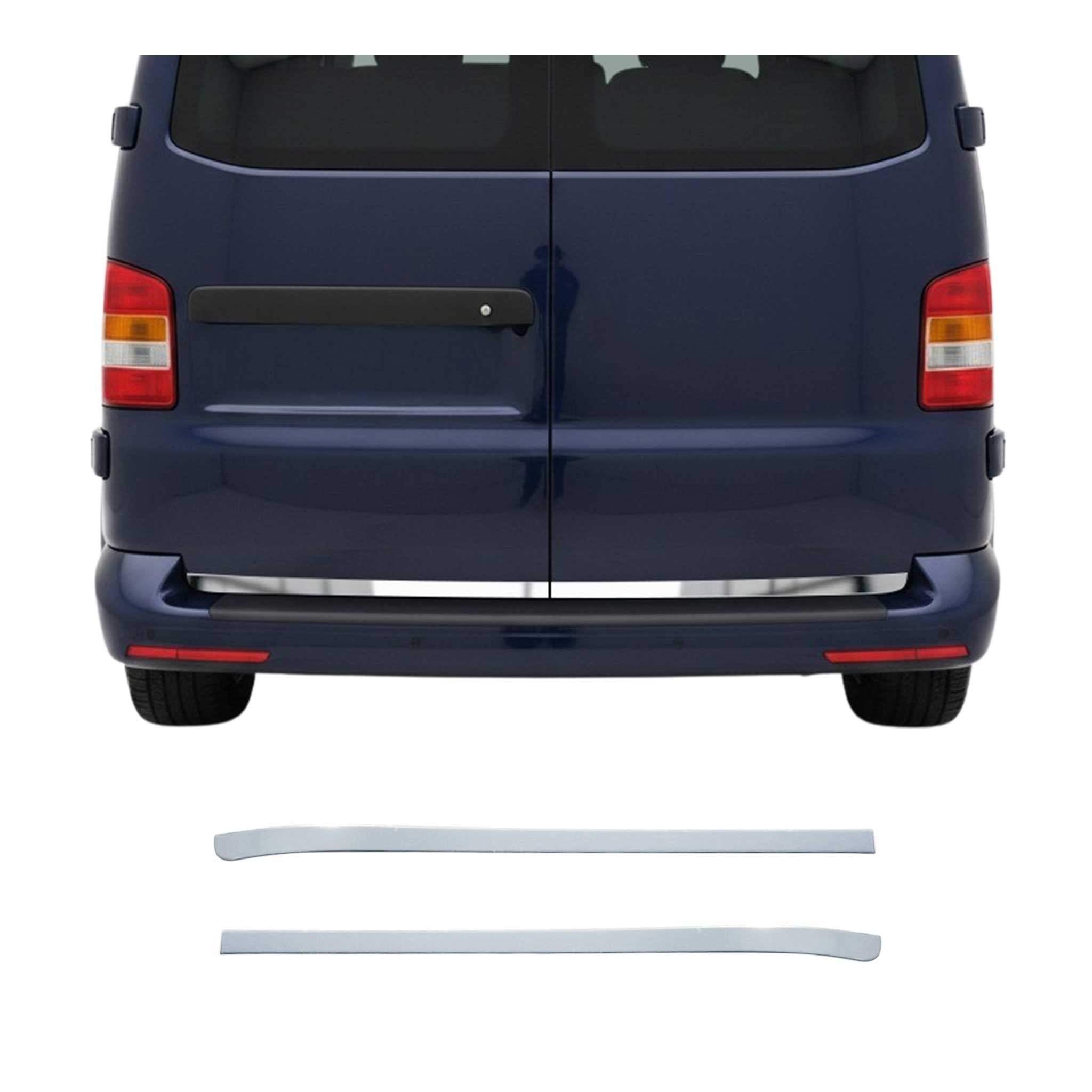 Garniture de Hayon Coffre pour VW T5 Caravelle 2003-2015 acier inox 2 Pcs