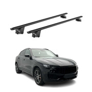 Barres de toit transversales pour Maserati Levante 2017-2024 Alu Noir 2x ABE