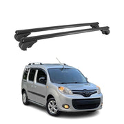 Barres de toit Transversales pour Renault Kangoo 2008-2021 Aluminium Noir