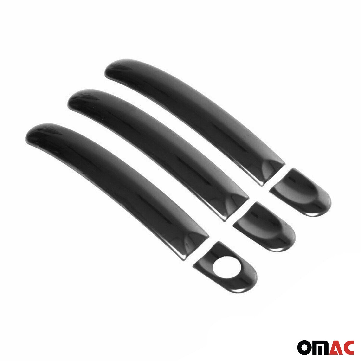 Couverture poignée de porte pour VW Caddy 2003-2015 3 Portes Acier Sombre 6Pcs