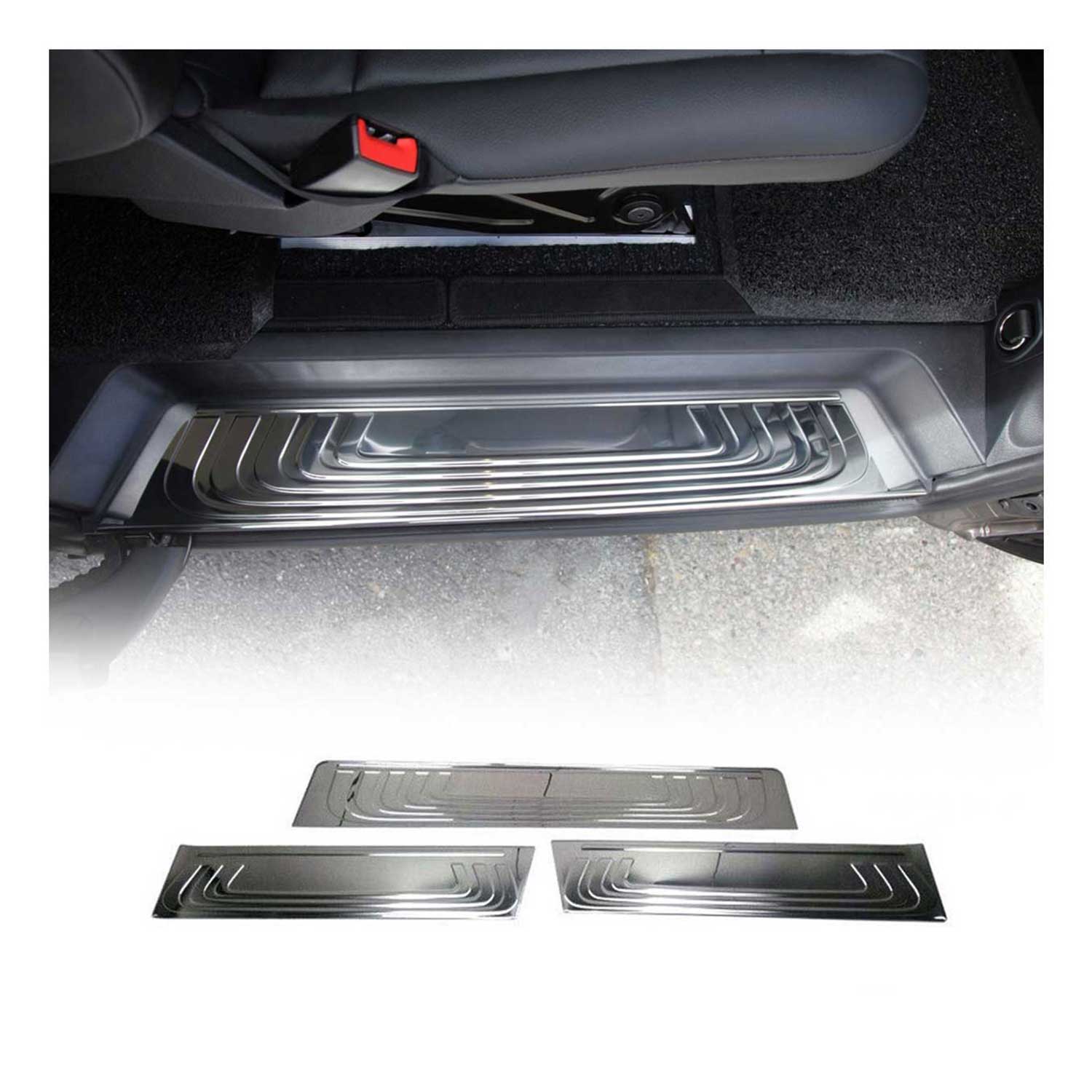 Couverture de Seuil de porte pour Mercedes Vito W447 2014-2026 inox chromé 3Pcs