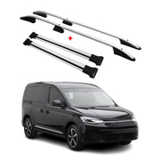 Kit Barres de toit pour VW Caddy 5 2020-2026 L1 Barres de toit Alu Gris 4x