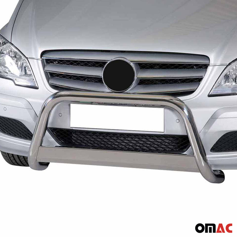 Pare-buffle Avant pour Mercedes Vito Viano 2010-2014 63 mm en Acier Gris