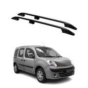 Barres de toit longitudinales pour Renault Kangoo 2008-2021 L1 Aluminium Noir