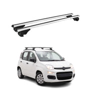 Barres de toit Transversales pour Fiat Panda III 2012-2026 TÜV Aluminium Gris 2x