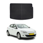 Tapis de coffre pour Renault Megane 3 HB 2008-2016 Noir 3D en Caoutchouc TPE