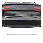 Garniture de hayon coffre pour Audi A6 C7 Berline 11-15 PRE FL acier inox Brossé