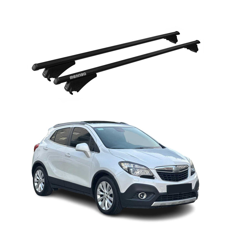 Tiger Barres de toit transversales pour Opel Mokka A 2012-2019 Noir