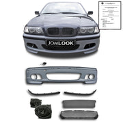 JOM Pare-choc Avant pour BMW Série 3 E46 Berline/Break Polypropylène Fumé
