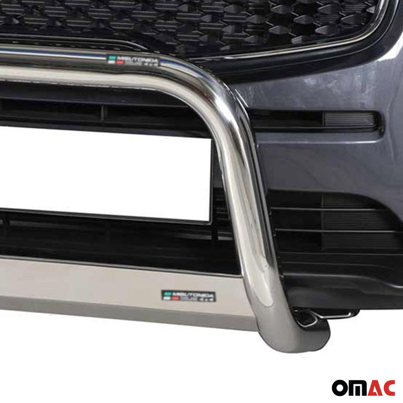 Pare-buffle Avant pour Kia Sportage 2016-2018 63 mm en Acier Gris