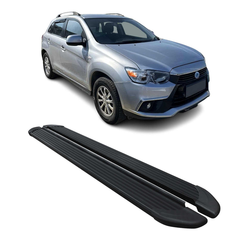 Marchepieds Latéraux pédale pour Mitsubishi ASX 2010-2024 Noir Aluminium 2Pcs