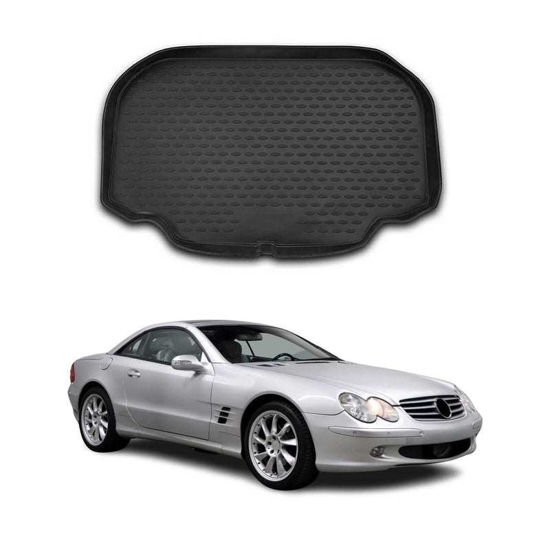 Tapis de Coffre pour Mercedes Classe SL R230 2001-2012 caoutchouc TPE 3D Noir 1x