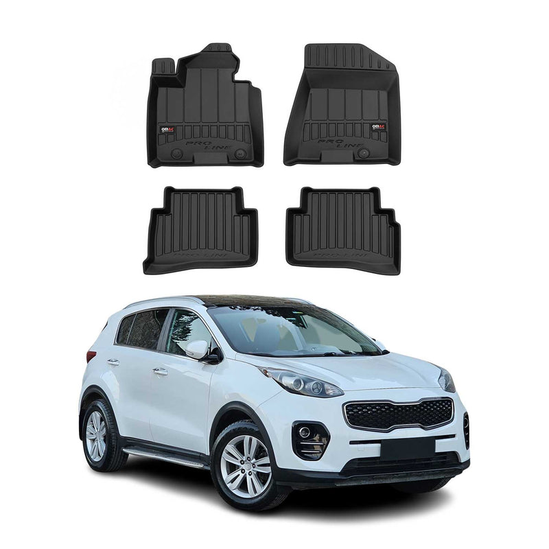 Tapis de Sol pour Kia Sportage 2014-2018 TPE Noir