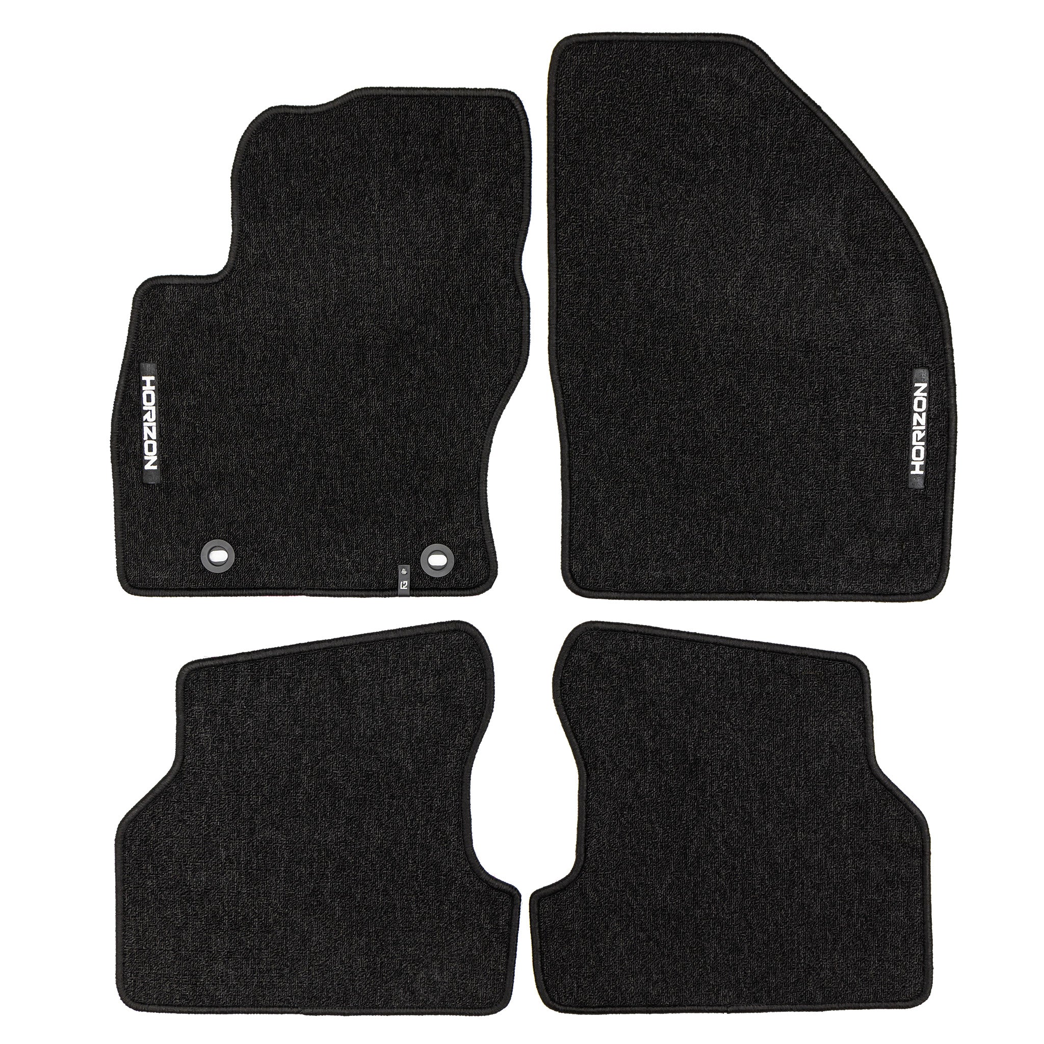 Tapis de Sol de Voiture pour Ford Focus mk2 2004-2011 Velours Imperméable 4Pcs