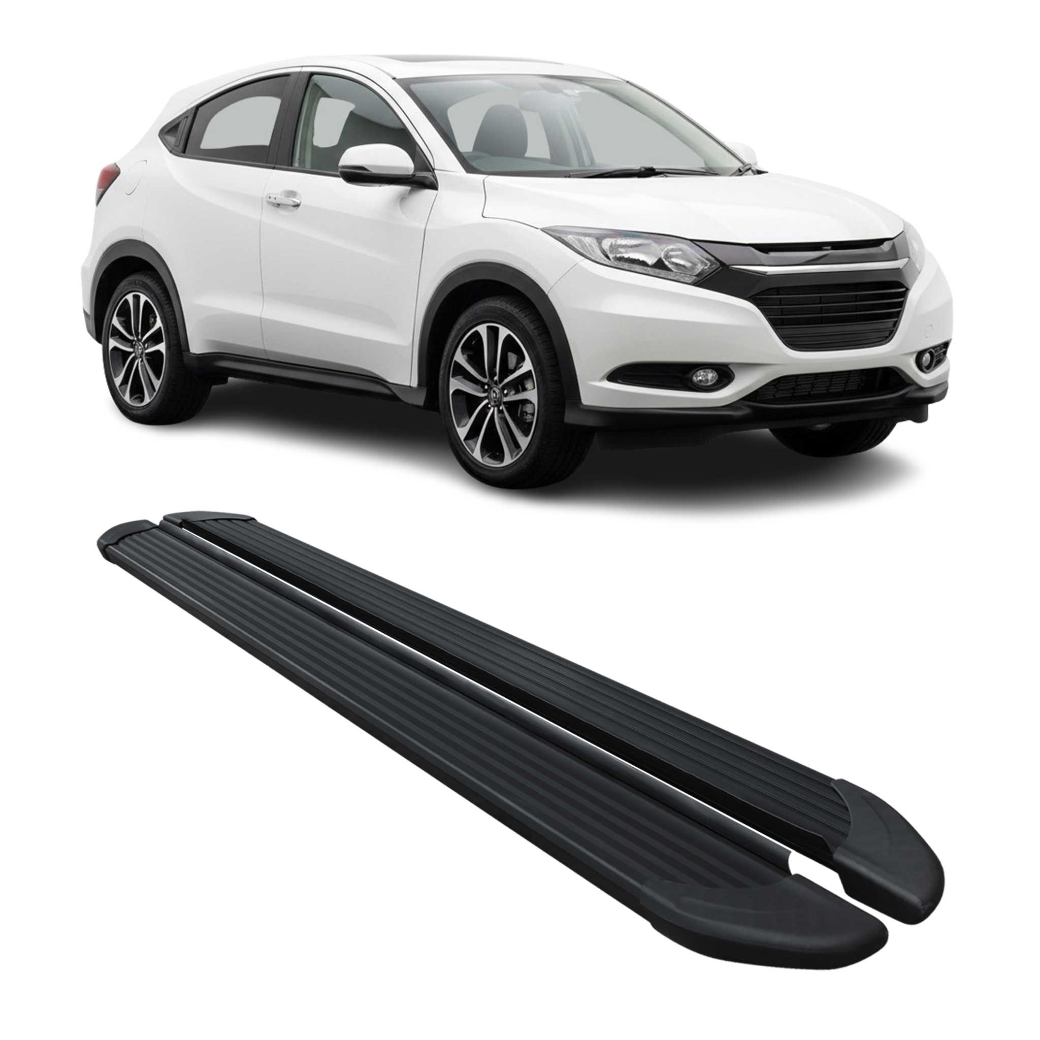 Marchepieds Latéraux pédale pour Honda HR-V 2015-2021 Noir Aluminium 2Pcs