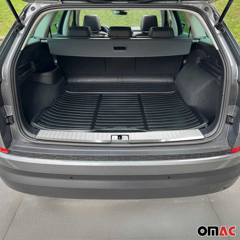 Protection de seuil de coffre pour Škoda Kodiaq 2017-2025 2Pcs Acier Silver