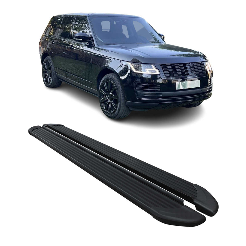 Marchepieds Latéraux pour Range Rover Vogue 2012-2024 Noir Aluminium 2Pcs