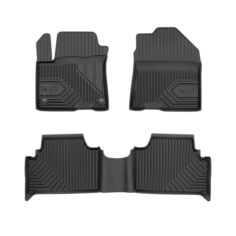 Tapis de Sol de Voiture pour Hyundai Kona Electric I 2017-2023 TPE Noir 3Pcs