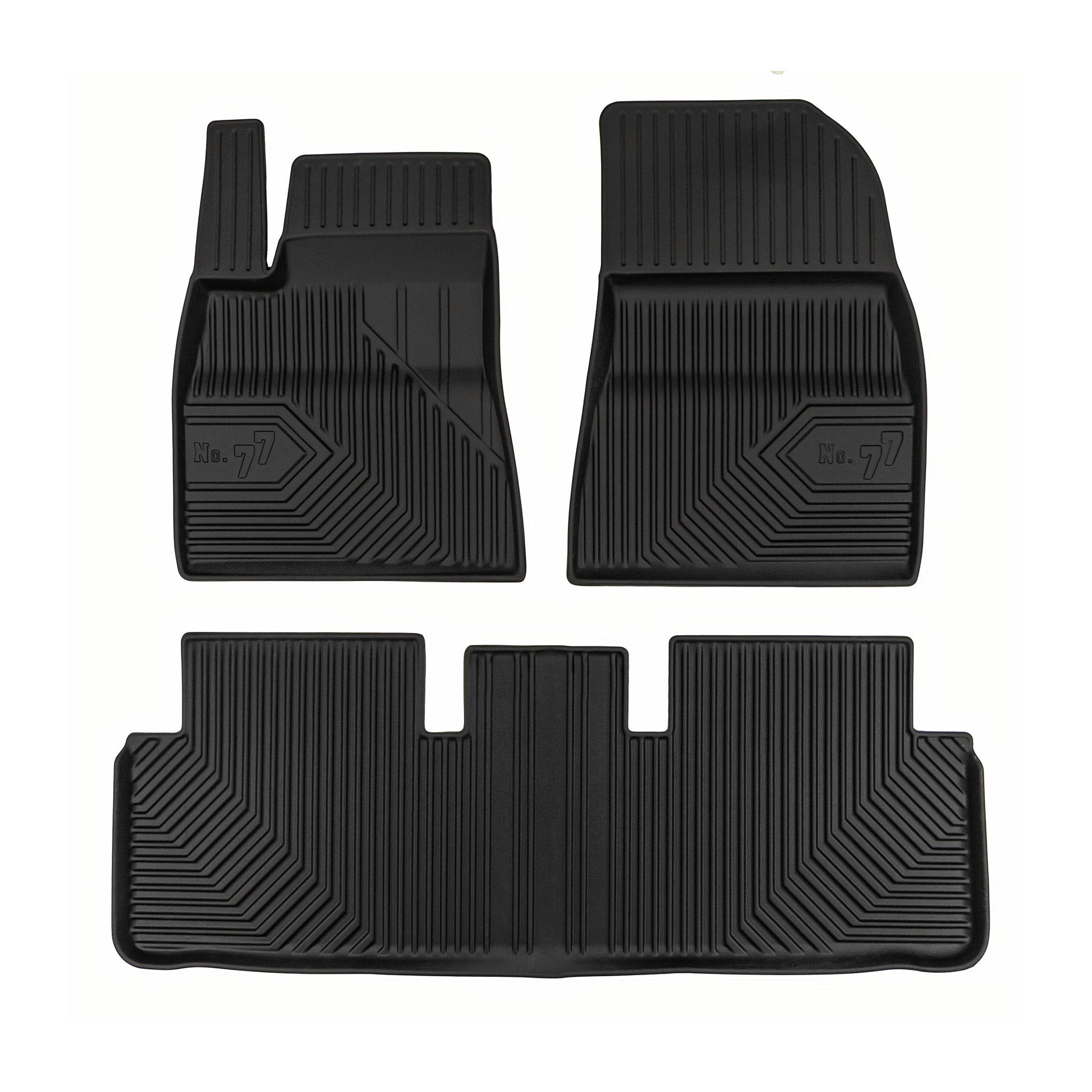 Tapis de Sol de Voiture pour Tesla Model 3 2023-2026 FL TPE Imperméable 3Pcs