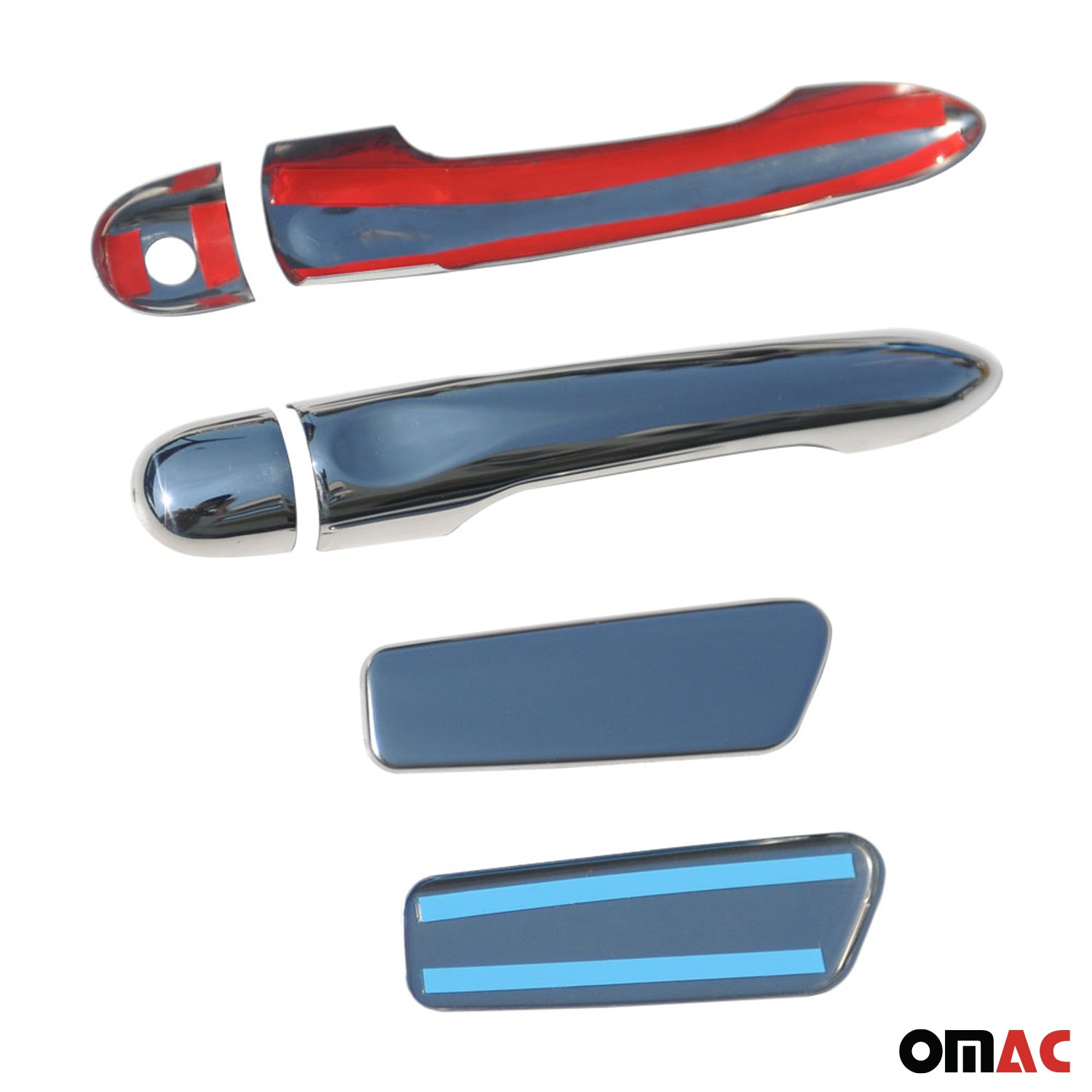 Couverture de poignée de porte pour Renault Clio 2012-2019 en Acier Inox 6Pcs