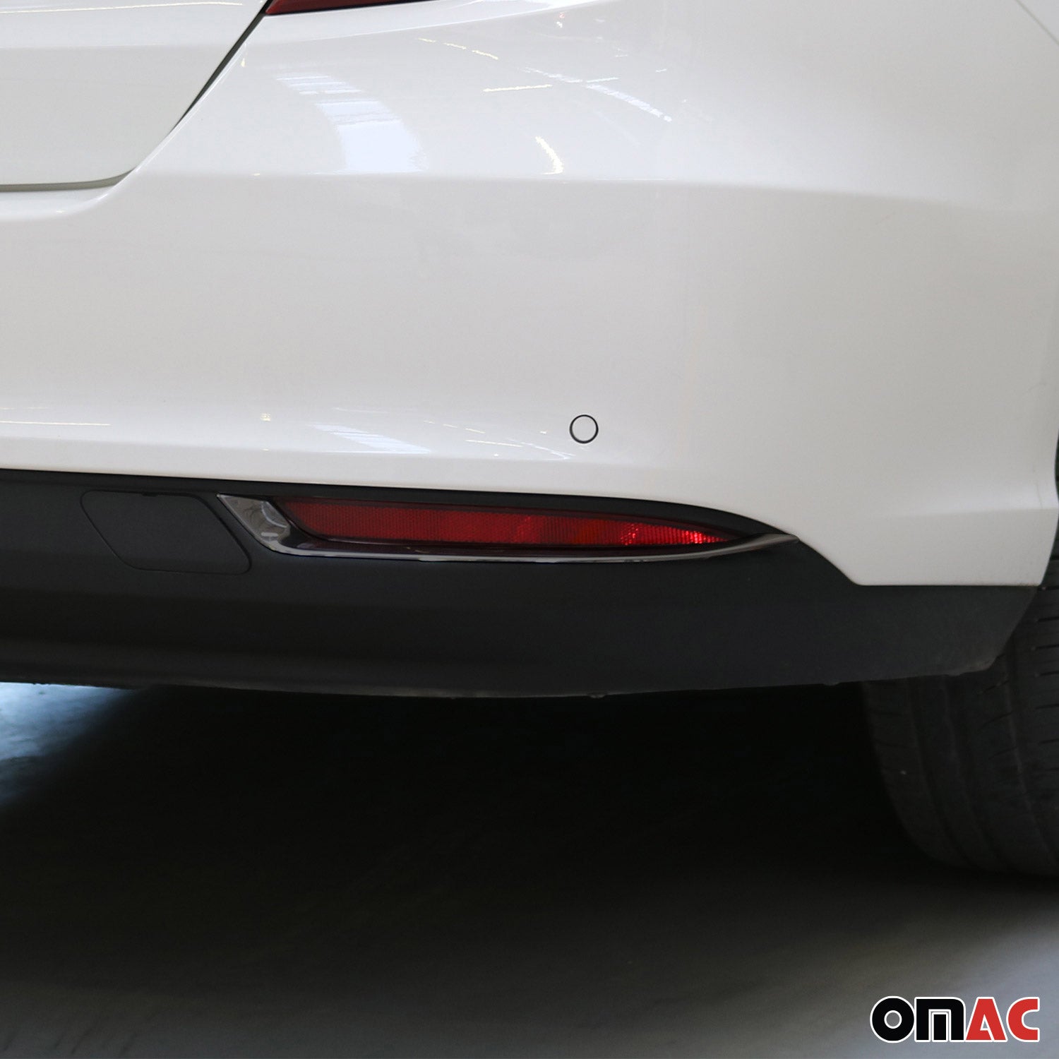 Cadres de Réflecteurs Arrière pour Fiat Tipo Berline 2015-2026 acier foncé 2 Pcs