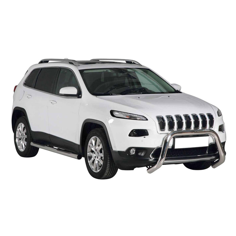 Pare-buffle Avant pour Jeep Cherokee 2013-2018 76 mm en Acier Gris