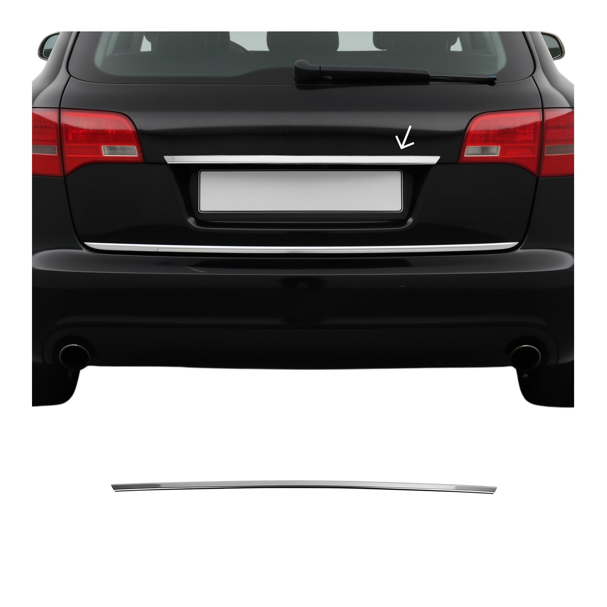 Couvercle de poignée de hayon pour Audi A3 mk2 Sportback 2008-2013 FL acier inox