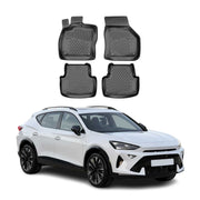 Tapis de sol pour Cupra Formentor 2020-2026 en caoutchouc TPE 3D Noir 4Pcs