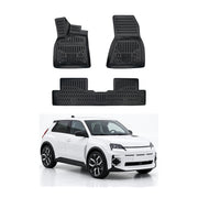 Tapis de sol pour Renault R5 E-Tech 2024-2027 Noir 3D en Caoutchouc TPE 4Pcs